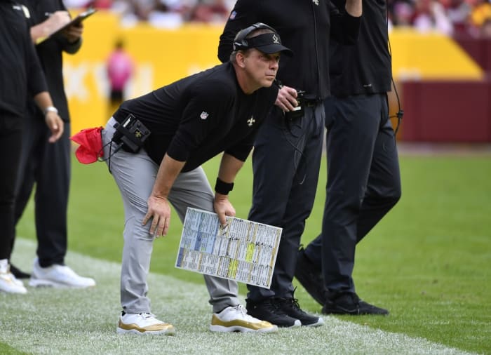 New Orleans Saints head coach Sean Payton